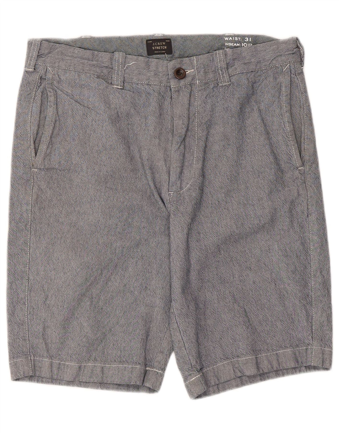 Pantaloncini chino da uomo J. Crew W31 cotone blu medio