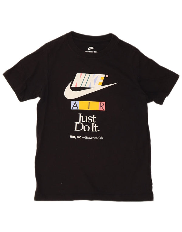 T-shirt grafica Nike Regular da ragazzo, 12-13 anni, grande, in cotone nero, sportiva