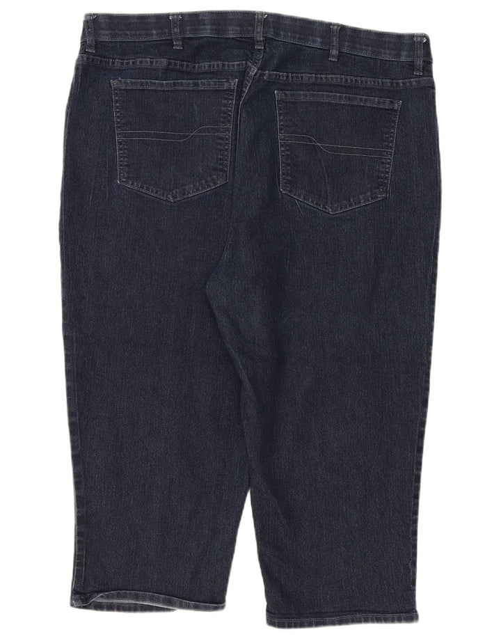 Pantaloncini di jeans da donna LEE Riders US 22 3XL W40 Cotone blu navy