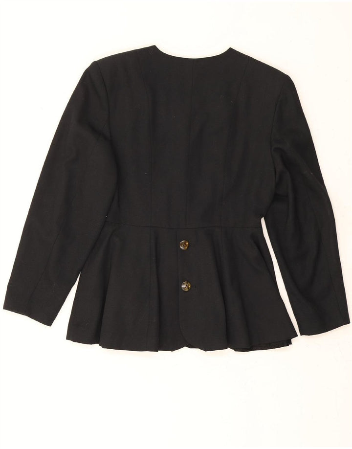 MEXX Womens Double Breasted Blazer Jacket EU 38 Medium Black Polyester Vintage Mexx and Second-Hand Mexx from Messina Hembry 