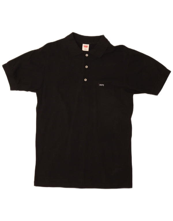 LEVI'S Mens Polo Shirt Small Black Cotton