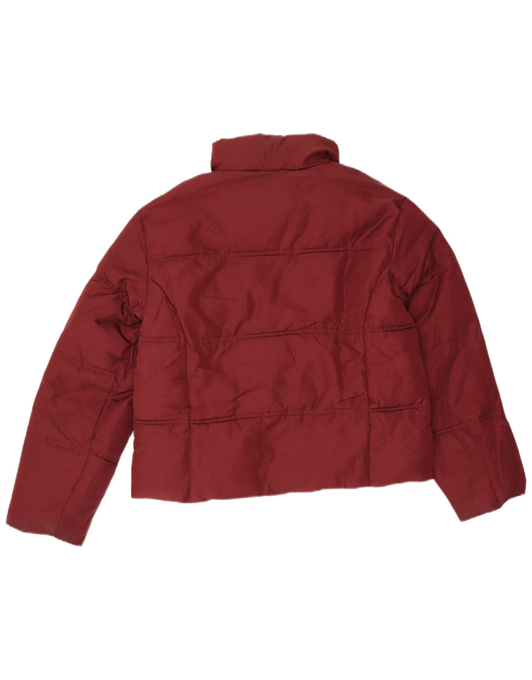 Giacca imbottita oversize corta da donna Topshop UK 6 XS poliestere bordeaux