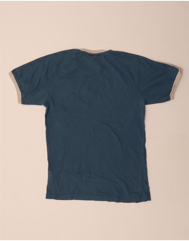 T-shirt Adidas da uomo Top Small in cotone blu navy