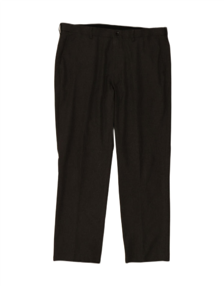Pantaloni da abito dritti Regular Fit Marks & Spencer da uomo W38 L30 Grigi