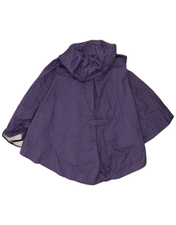 Giacca antipioggia poncho con cappuccio da donna The North Face taglia unica blu navy maculato