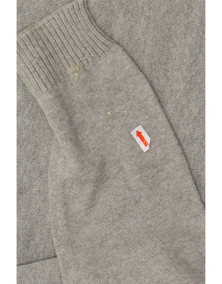 JACK & JONES Maglione maglione girocollo da uomo in cotone grigio medio