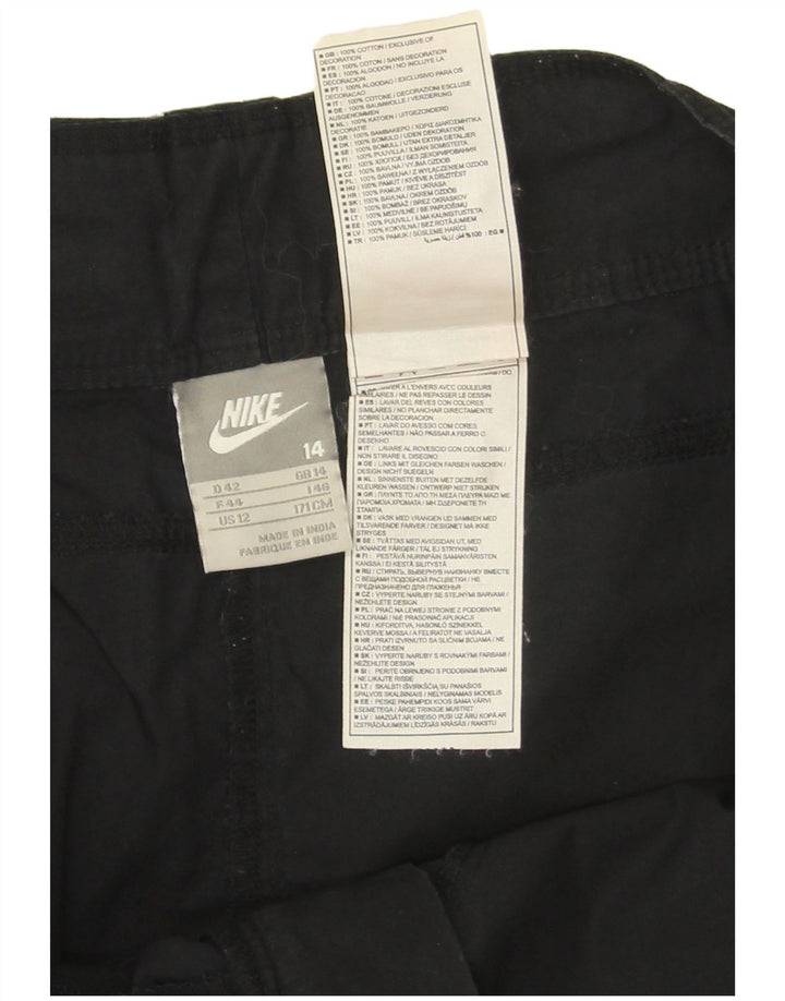 Gonna mini cargo Nike da donna UK 14 grande W34 cotone nero