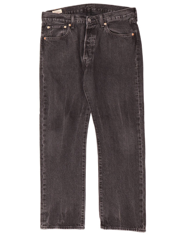 Levi's Uomo 501 Jeans dritti W34 L30 Cotone Nero
