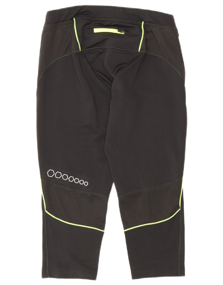 Leggings Capri grafici da donna Asics UK 12 poliestere nero medio