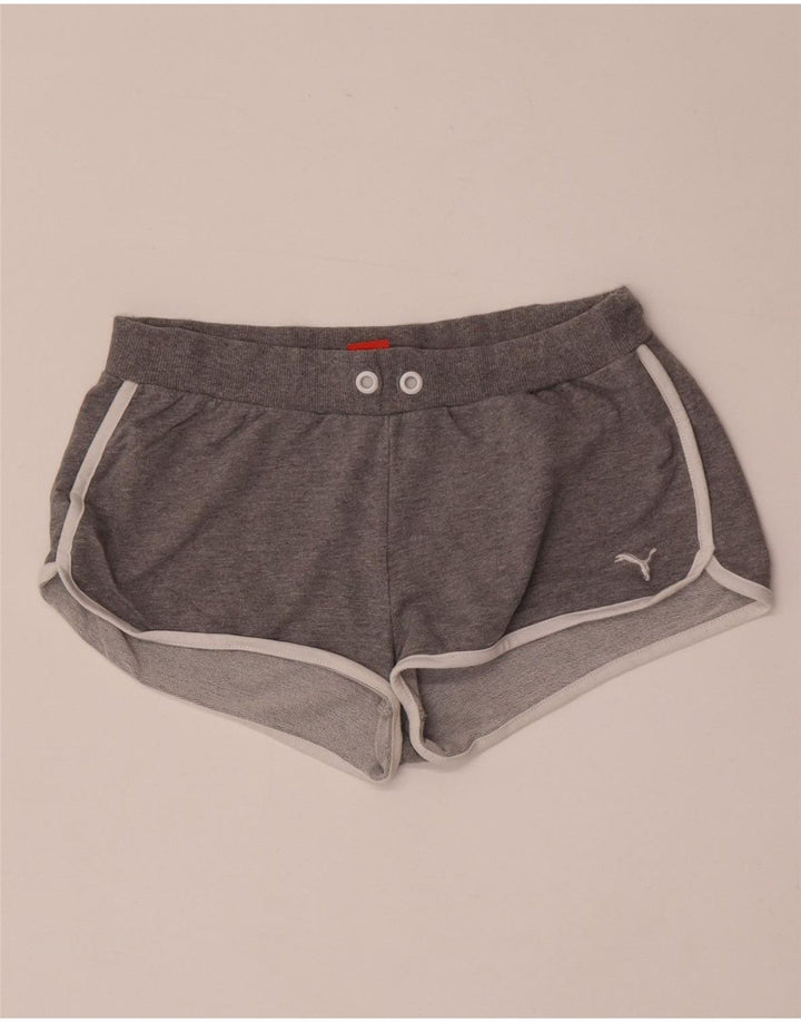 Pantaloncini sportivi da donna Puma UK 12 Cotone chiazzato grigio medio