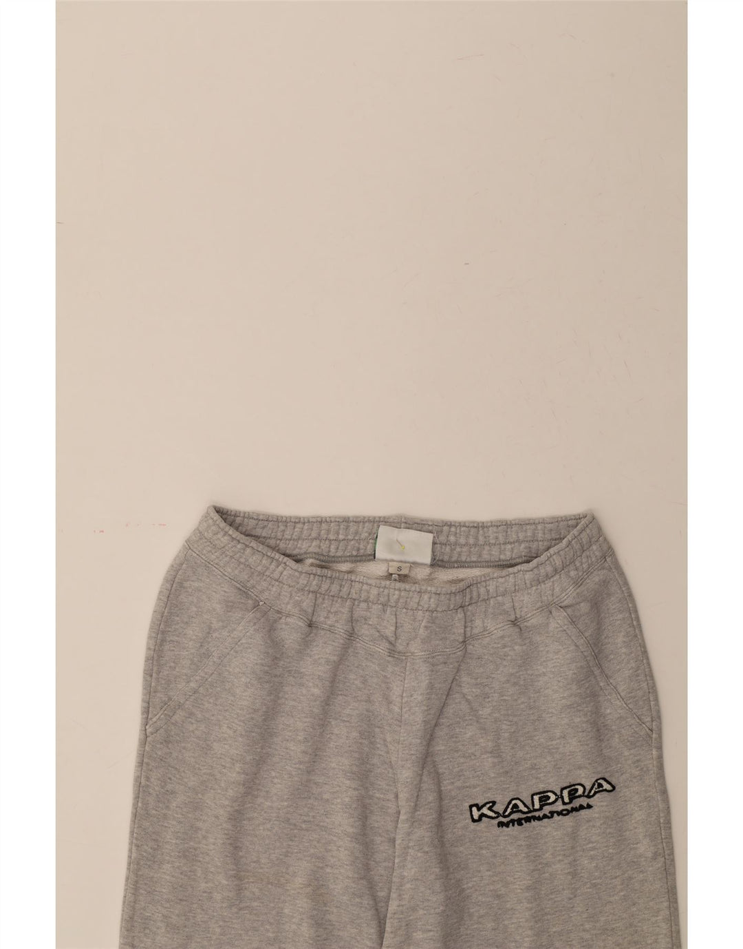 KAPPA Mens Graphic Tracksuit Trousers Joggers Small Grey Vintage Kappa and Second-Hand Kappa from Messina Hembry 