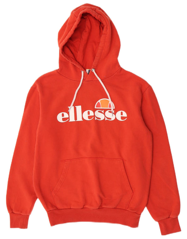 Felpa con cappuccio grafica da donna Ellesse UK 12 cotone rosso medio