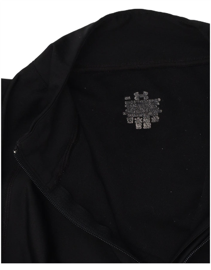 Maglia da tuta pullover con zip da donna UNDER ARMOUR UK 10 piccola nera