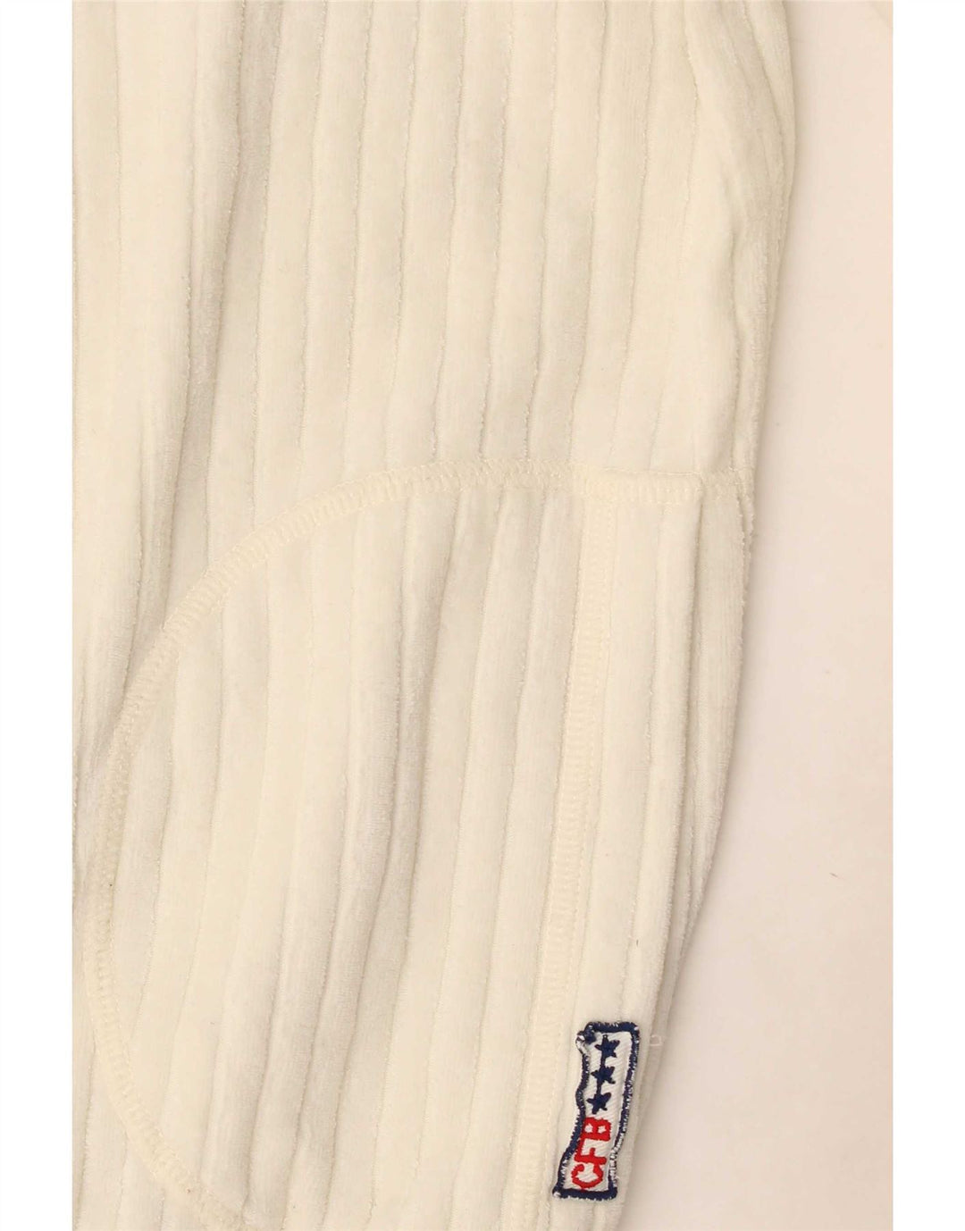 Maglione cardigan da uomo vintage medio bianco sporco