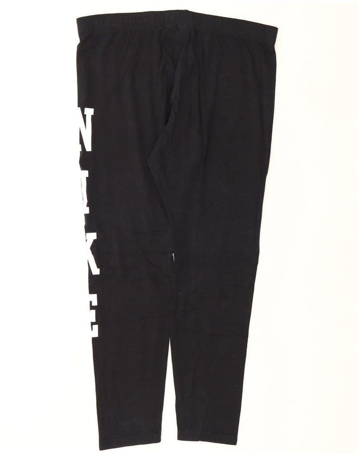 NIKE Womens Graphic Leggings UK 16 Large  Black Vintage Nike and Second-Hand Nike from Messina Hembry 