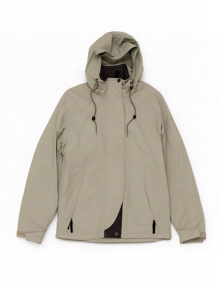 Giacca antipioggia con cappuccio Columbia Interchange da donna UK 14 Nylon verde medio