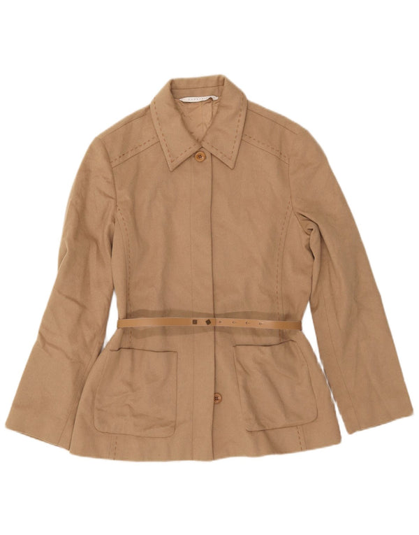 PENNY BLACK Giacca blazer da donna UK 8 Small Beige Lana