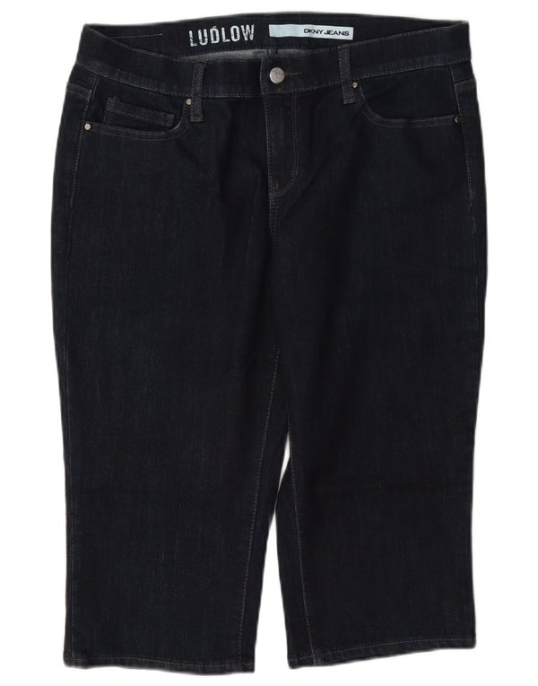 Pantaloncini di jeans Dkny da donna Ludlow Bermuda US 8 medi W30 L16 Blu navy