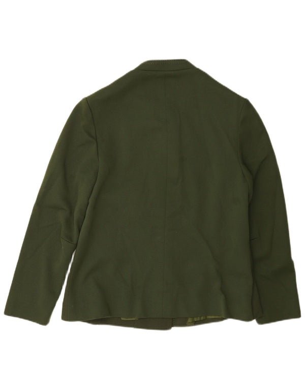 Giubbotto bomber vintage da donna UK 14 verde medio