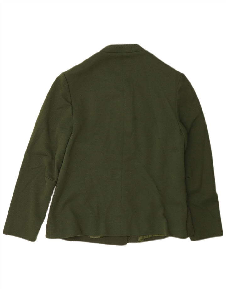 Giubbotto bomber vintage da donna UK 14 verde medio