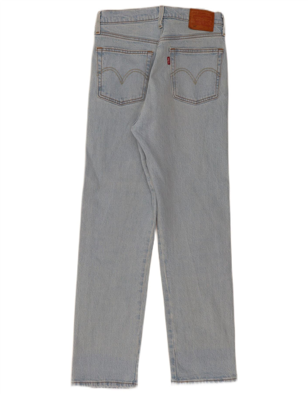 Jeans dritti con grafica Levi's 501 da donna W28 L28 in cotone blu