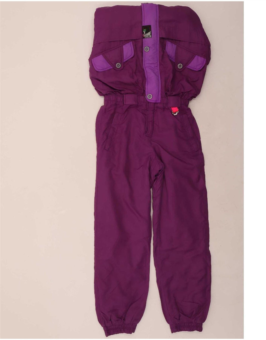 Tuta da sci da donna Colle UK 12 color block viola medio