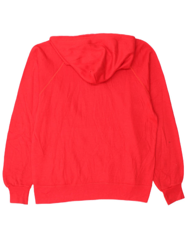 Maglione con cappuccio grafico da donna CHAMPION UK 16 Large Rosso Acrilico