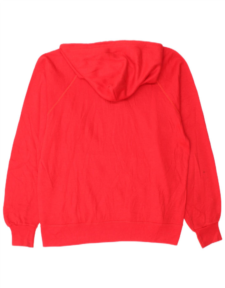 Maglione con cappuccio grafico da donna CHAMPION UK 16 Large Rosso Acrilico