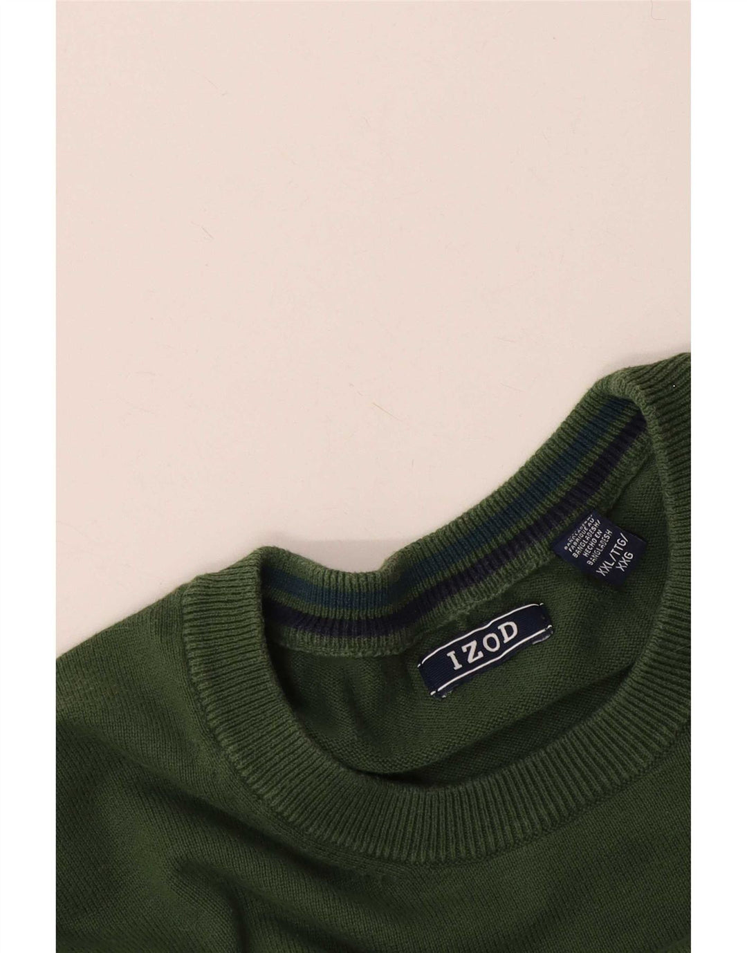 Maglione maglione girocollo da uomo Izod 2XL Verde