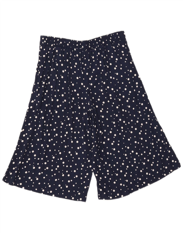 Bermuda da donna Marks & Spencer UK 12 Medium W32 Blu navy maculato