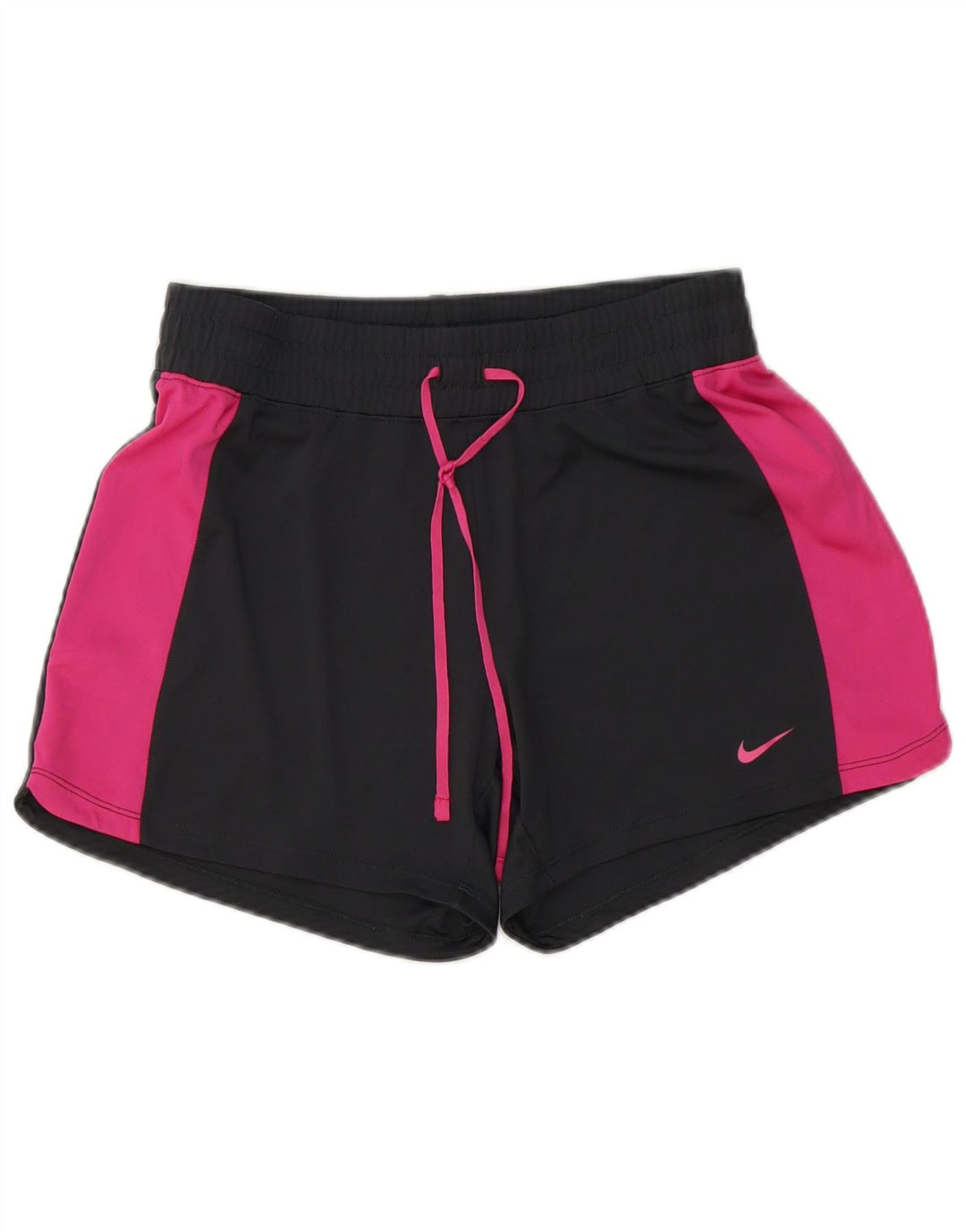 Pantaloncini sportivi da donna NIKE UK 10 Small Nero Poliestere color block
