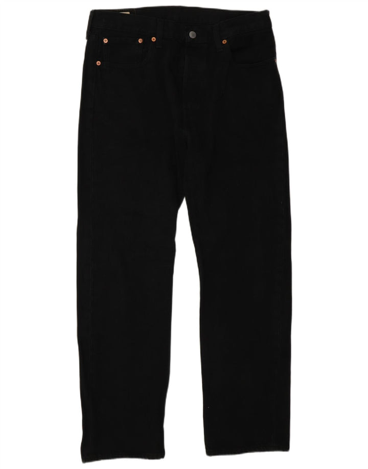 Levi's Uomo 501 Jeans dritti W32 L30 Cotone Nero