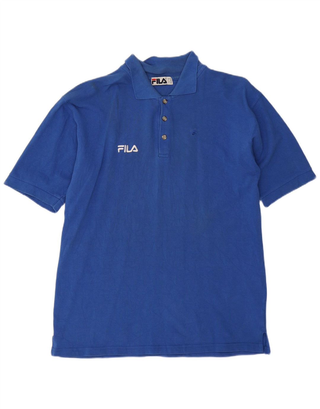 Polo da uomo Fila XL in cotone blu