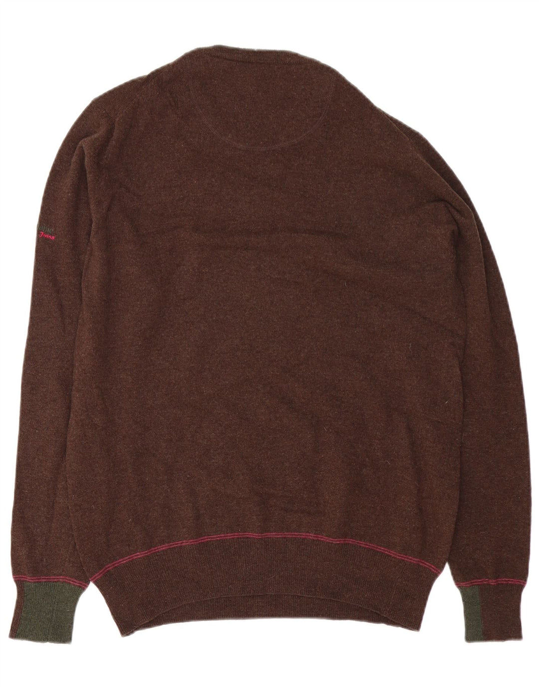 Maglione da uomo girocollo Harmont & Blaine in lana marrone medio