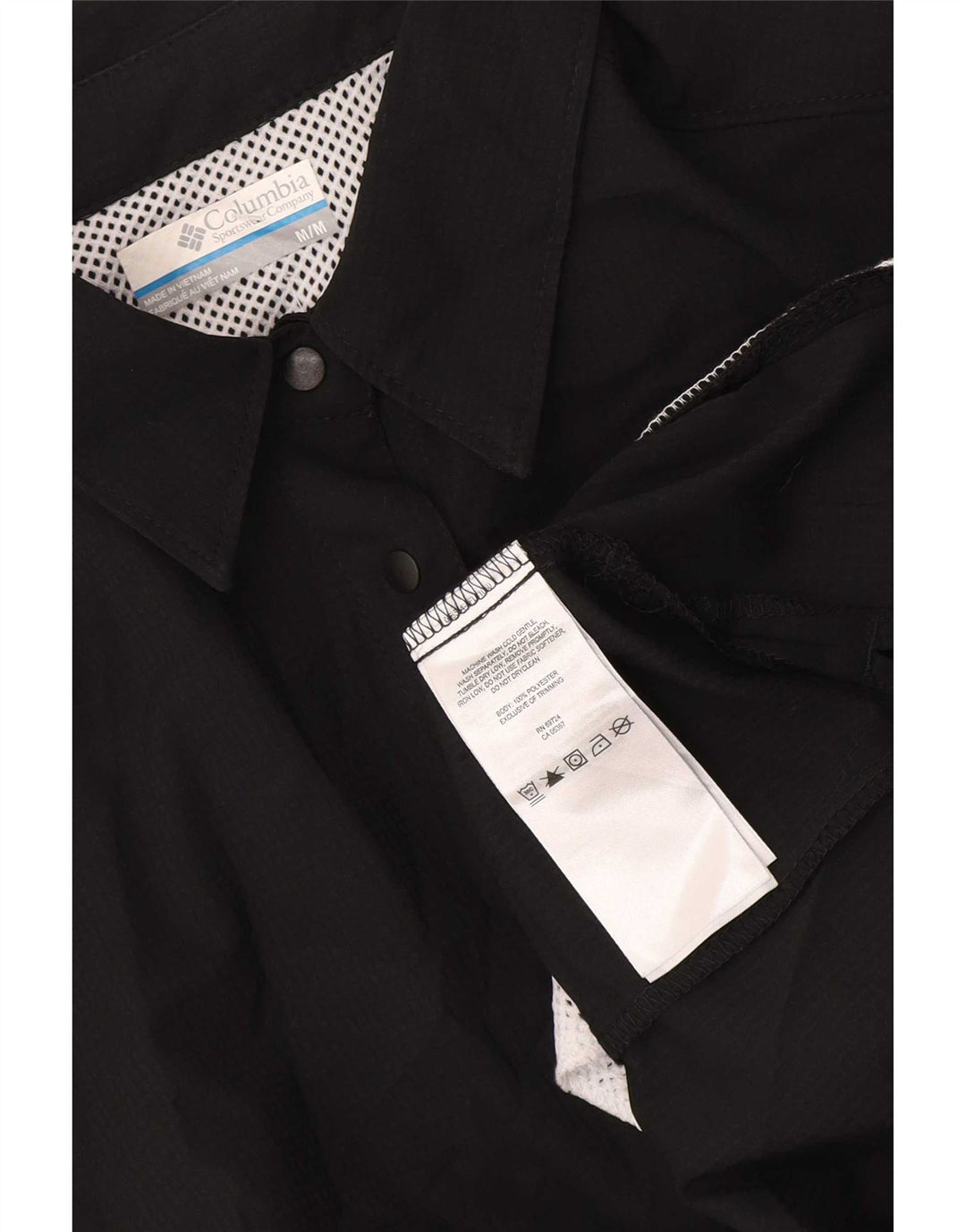Camicia a maniche corte Columbia Omni-Shade da donna UK 14 poliestere nero medio