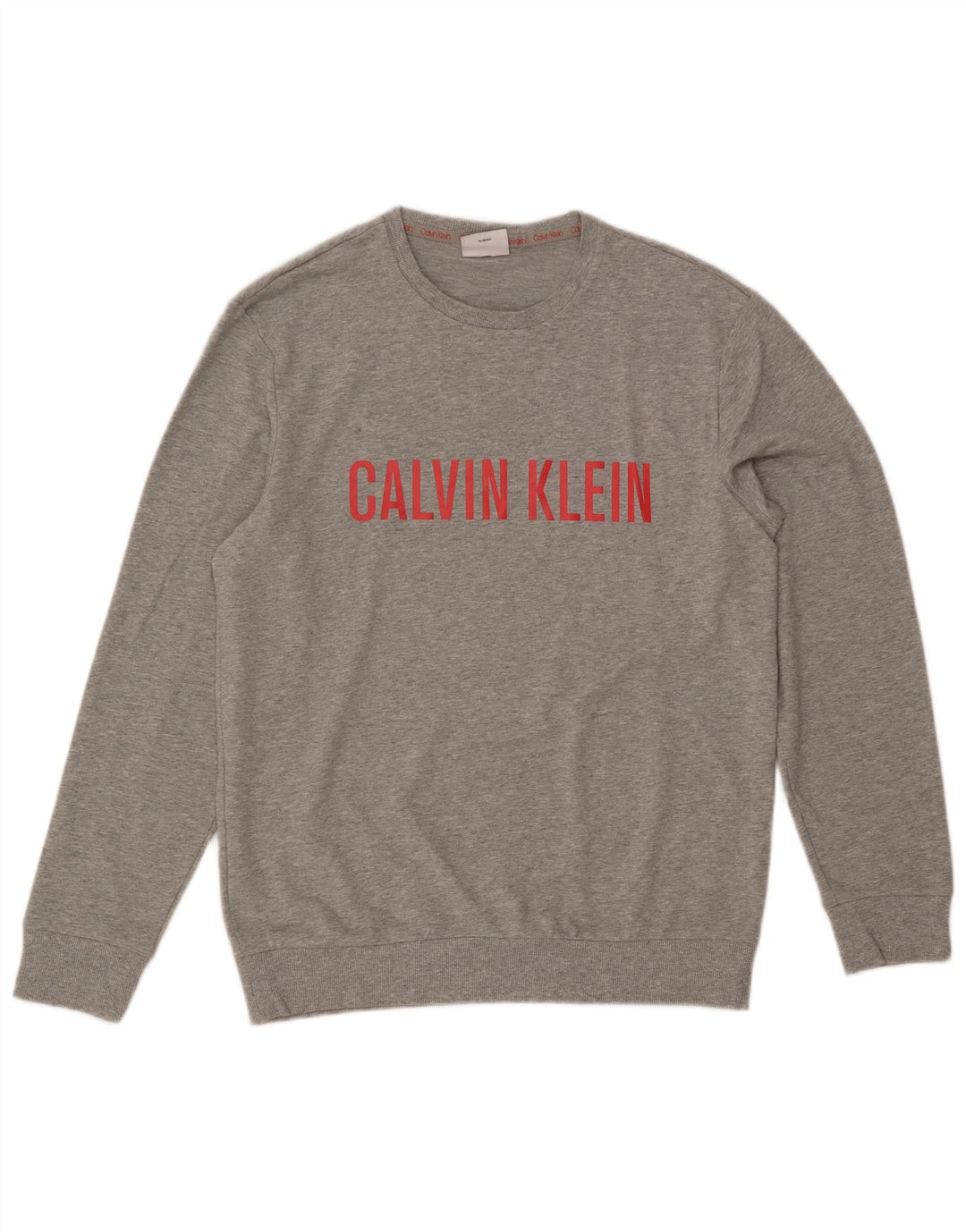 CALVIN KLEIN Felpa con grafica da uomo Maglione grigio medio