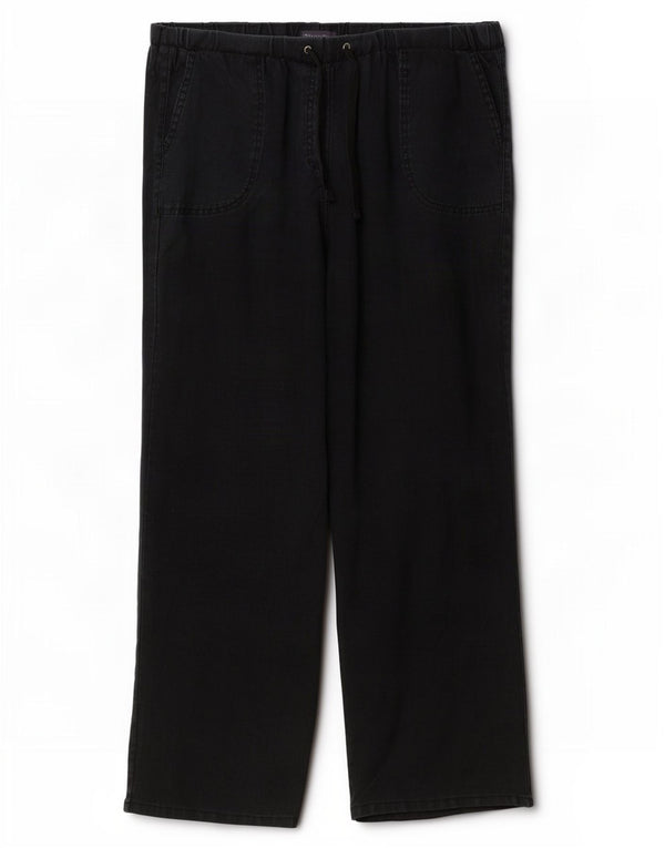 Pantaloni chino dritti da donna Marks & Spencer UK 16 Large W36 L29 Neri