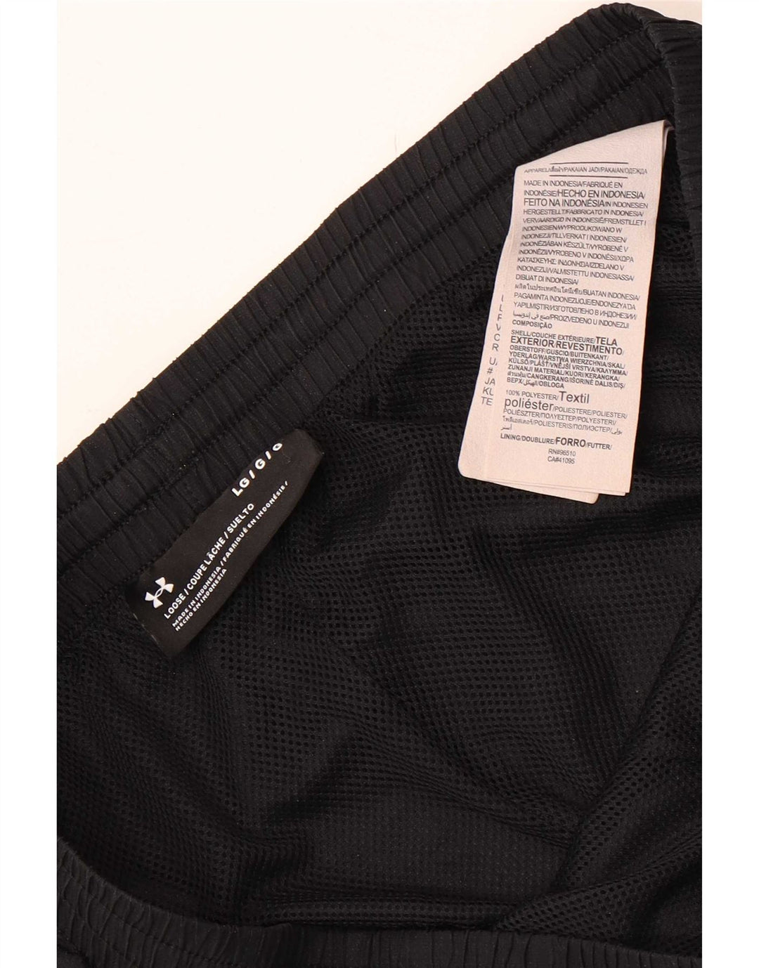 Pantaloni da tuta da uomo Under Armour grandi in poliestere nero