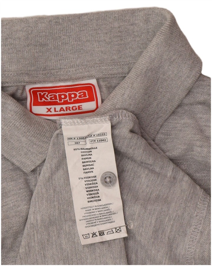 Polo Kappa Uomo XL Cotone Grigio