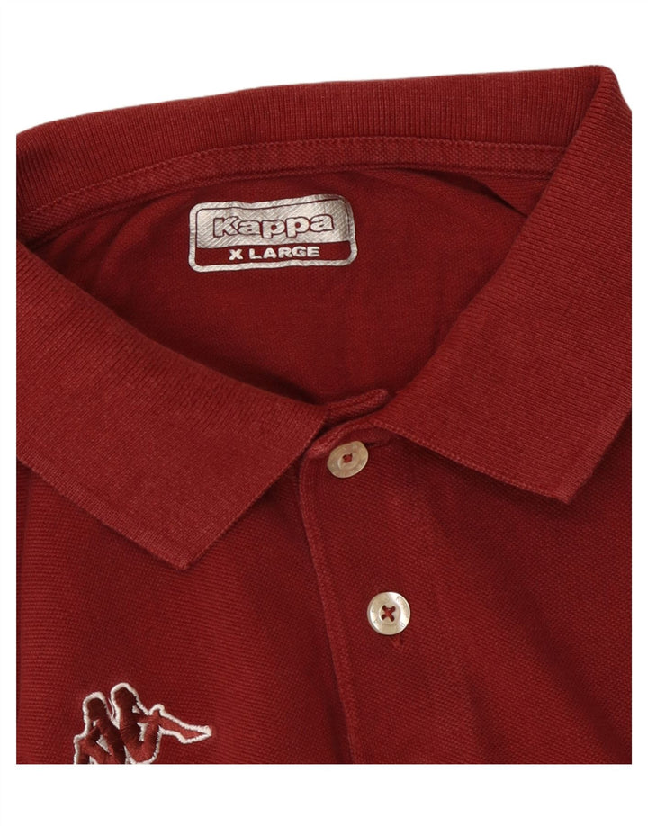 Polo Kappa da uomo XL Bordeaux