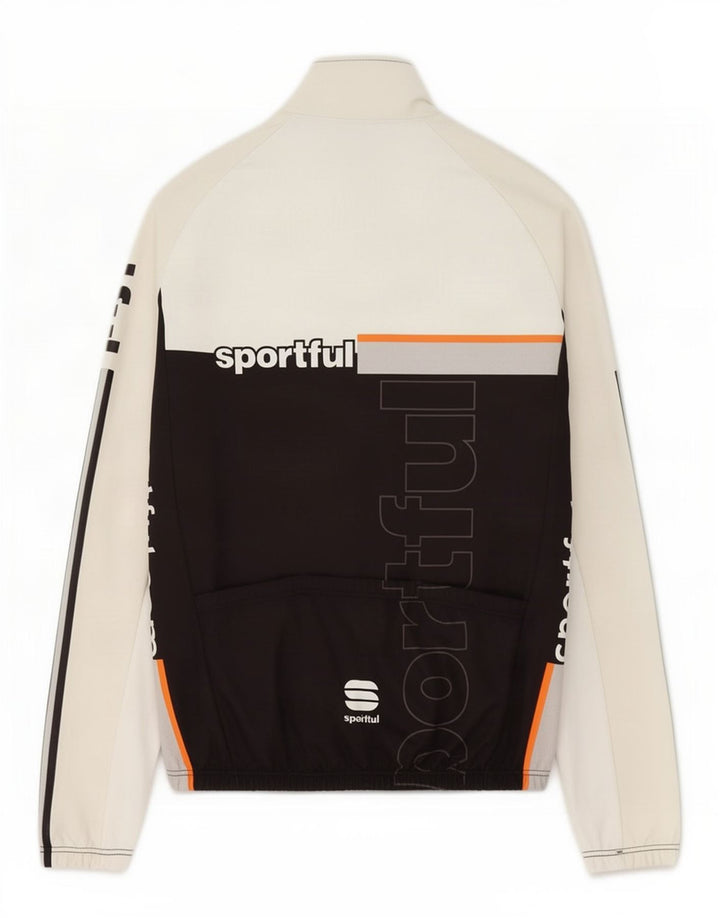Giacca sportiva da uomo con grafica Sportful XL in poliestere color block bianco