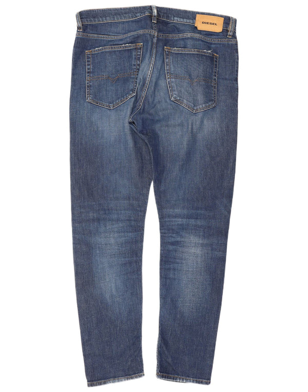 Jeans slim da uomo D-Luster Diesel W34 L30 cotone blu
