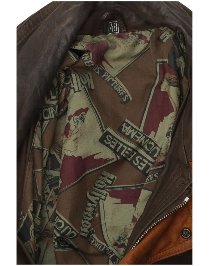 Giacca in pelle da uomo VINTAGE IT 48 Marrone medio