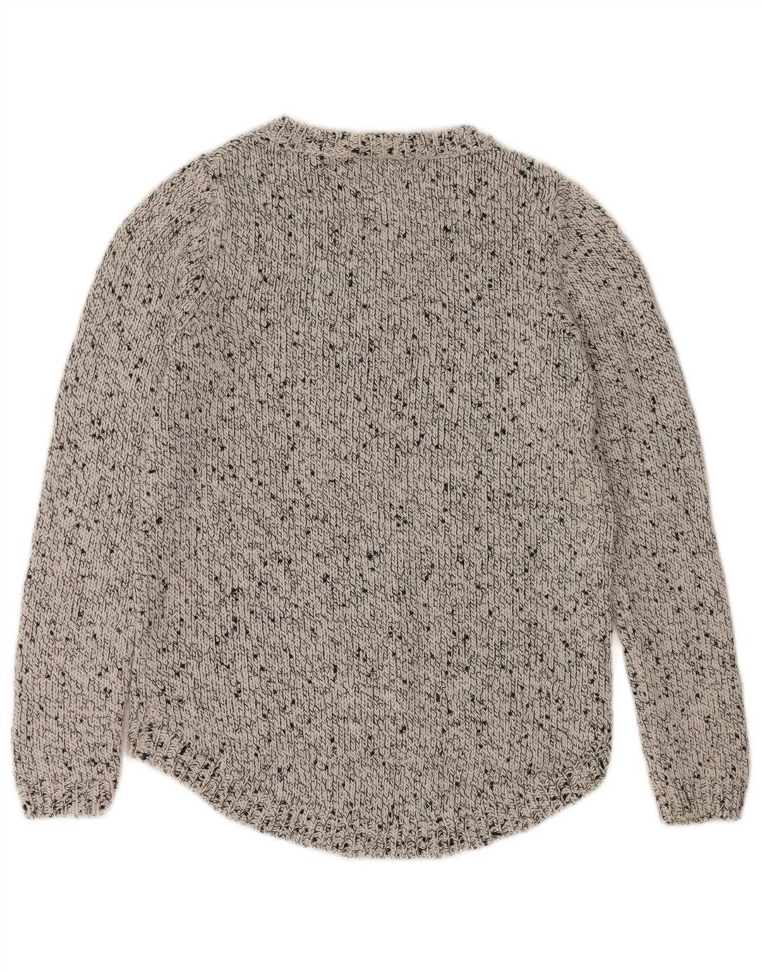 Maglione maglione con scollo a barca da donna Marks & Spencer UK 12 Grigio medio chiazzato