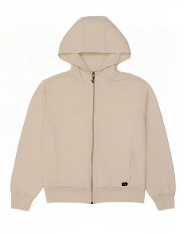 Maglione con cappuccio e zip da donna Asics UK 14 medio bianco