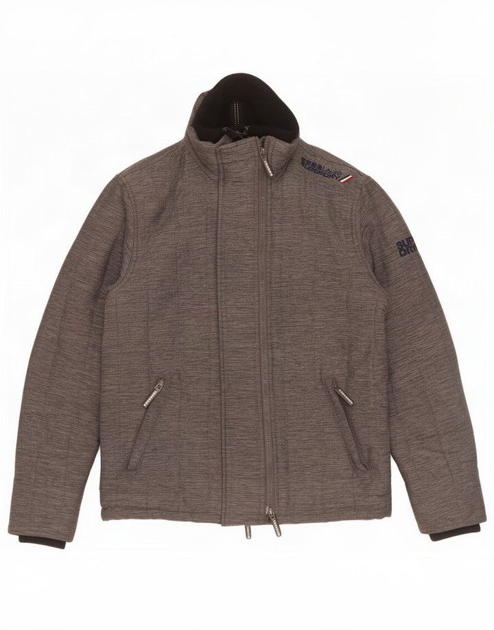 Giacca a vento da uomo Superdry The Windcheater UK 38 grigio medio chiazzato