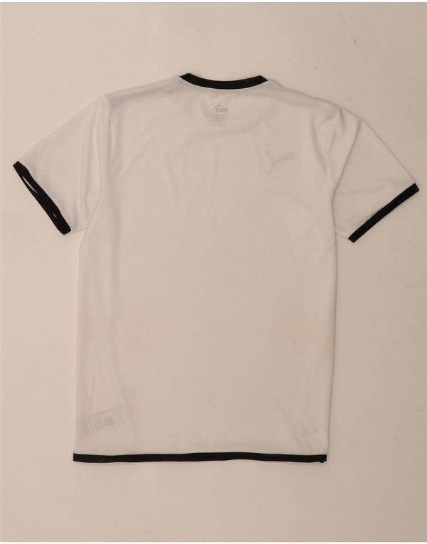 Maglietta Puma da ragazzo, 15-16 anni, in poliestere color block bianco