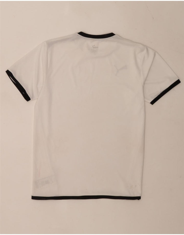Maglietta Puma da ragazzo, 15-16 anni, in poliestere color block bianco
