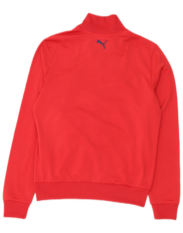 Giacca da tuta da uomo Puma in poliestere a righe rosse medie