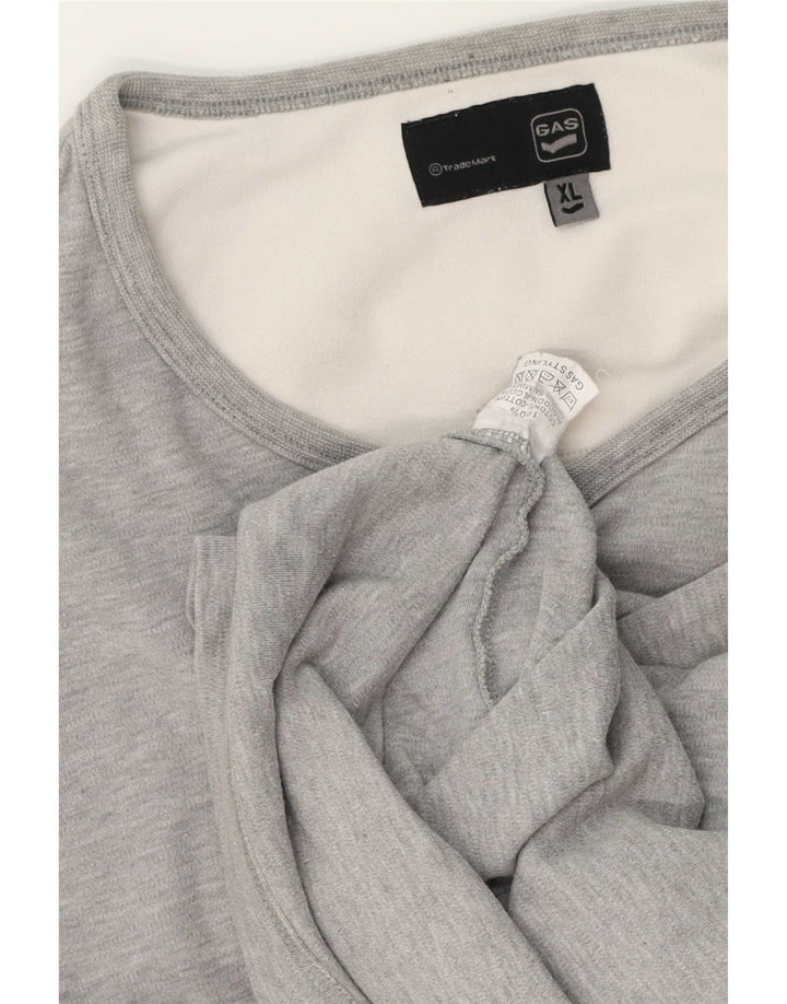 Maglia da uomo Gas a maniche lunghe XL in cotone grigio